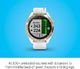 Zegarek sportowy Garmin Garmin Approach S40, stylowy golfowy smartwatch GPS, tylko jedna jednostka, jasnozłoty z białym paskiem 1