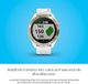 Zegarek sportowy Garmin Garmin Approach S40, stylowy golfowy smartwatch GPS, tylko jedna jednostka, jasnozłoty z białym paskiem 5