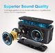 Głośnik Doss DOSS Soundbox przenośny Głośnik Bluetooth V4.0 Subbass Mocny 12 W z czułym na dotyk [czarny] 2