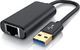 Adapter USB CSL-Computer CSL - Karta sieciowa USB 3.0 dla Nintendo Switch - Adapter RJ45 Fast Ethernet - szybkie połączenie sieciowe 10 100 1000Mbit - kompatybilny z Windows i Mac OS X - Fast Ethernet 1