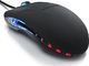 Mysz CSL-Computer CSL - Mysz do gier USB w konstrukcji LED - 6-przyciskowa ergonomiczna mysz komputerowa - niebieskie czerwone diody LED 3