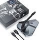 Mysz CSL-Computer Gamingowa mysz bungee z koncentratorem USB i czytnikiem kart - Mouse Bungee - uchwyt na kabel myszy do e-sportu z 3x gniazdem USB 3.0 MicroSD - niebieskie oświetlenie LED - futurystyczny projekt do gier - dla Windows, Mac 5