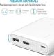 Powerbank Anker Anker PowerCore 13000mAh Powerbank Zewnętrzna bateria 2-portowa 3A Przenośna ładowarka z technologią PowerIQ i Voltage Boost do iPhone XS Max / XR / XS / X / 8 / 8Plus / iPad Air 2 / Mini 3, Galaxy S7 (Biała) 7