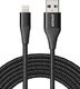 Kabel USB Anker Anker Kabel Powerline + II do iPhone'a 3-metrowy kabel do iPhone'a Kabel Lightning nylonowy, certyfikat MFi z iPhone'em SE / XS / XS Max / XR / X / 8/8 Plus / 7 / 6s / 6 / iPad (czarny) 1