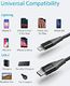 Kabel USB Anker Anker Kabel Powerline + II z USB-C na Lightning, o długości 180 cm, w oplocie nylonowym do iPhone'a SE / X / XS / XR / XS Max / 8/8 Plus, obsługuje Power Delivery (do ładowarek typu C) (czarny) 3