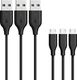 Kabel USB Anker Anker Kabel Powerline Micro USB [3-pak] Kabel 0,9 m, żywotność ponad 10 000 zgięć dla Samsunga, Nexusa, LG, Motorola, smartfonów z Androidem i innych (czarny) 1
