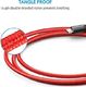 Kabel USB Anker Anker Powerline + 3 m kabel micro USB, szybszy i trwalszy kabel do ładowania Samsunga, Nexusa, LG, Motorola, smartfonów Android i innych (czerwony) (AK-848061037364) - 66 3