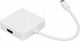 Adapter AV Pawonik DisplayPort Mini - HDMI - D-Sub (VGA) - DVI-I - Jack 3.5mm biały 1