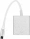 Adapter USB Pawonik USB-C - DVI Biały  (IR-200) 3