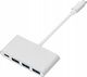 HUB USB Pawonik CH04B 1x USB-C PD  + 3x USB-A 3.1 Gen1 (JL-D1003) 3