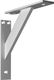 EMT Nowoczesny! Aluminiowy! 3-częściowy kątowy wspornik podpórka do półek - 2 szt. (180x180mm) Aluminium 1
