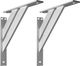 EMT Nowoczesny! Aluminiowy! 4-częściowy kątowy wspornik podpórka do półek - 2 szt.(240x240mm) Aluminium 1