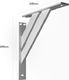 EMT Nowoczesny! Aluminiowy! 4-częściowy kątowy wspornik podpórka do półek - 2 szt.(240x240mm) Aluminium 2