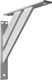 EMT Nowoczesny! Aluminiowy! 4-częściowy kątowy wspornik podpórka do półek - 2 szt.(240x240mm) Aluminium 3