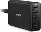 Ładowarka Anker Anker PowerPort 40W 5-portowa ładowarka USB Wieloportowa ładowarka USB do iPhone'a 6/6 Plus, iPada Air 2 / Mini 3, Galaxy S6 / S6 Edge i innych (czarna) 1