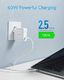 Ładowarka Anker Anker PowerPort Atom III 60W PowerIQ 3.0 i GaN Power Delivery ?adowarka USB-C, do laptopów z portem USB-C, MacBook Pro / Air, iPad Pro, iPhone XR / XS / Max / 8, Galaxy, Pixel, Nintendo Switch 2