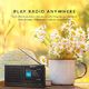 Radio MAJORITY Majority radio Eddington, DAB + i FM z Bluetooth, lekkie, ładowalne, przenośne 2