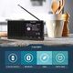 Radio MAJORITY Majority radio Eddington, DAB + i FM z Bluetooth, lekkie, ładowalne, przenośne 3