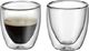 WMF Zestaw szklanek do espresso o podwójnych ściankach WMF Kult, 2 sztuki, H 6,5 cm, V 80 ml, szkło termiczne, żaroodporne, można myć w zmywarce 1