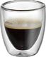 WMF Zestaw szklanek do espresso o podwójnych ściankach WMF Kult, 2 sztuki, H 6,5 cm, V 80 ml, szkło termiczne, żaroodporne, można myć w zmywarce 4