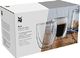 WMF Zestaw szklanek do espresso o podwójnych ściankach WMF Kult, 2 sztuki, H 6,5 cm, V 80 ml, szkło termiczne, żaroodporne, można myć w zmywarce 6