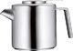 WMF Kultowy czajnik WMF z 3-częściowym podgrzewaczem, czajnikiem 1,2 l, wkładką sitową, cieplejszą, matową stalą nierdzewną Cromargan, do gorących i zimnych napojów 3