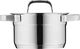 WMF WMF Compact Cuisine o wysokości 16 cm, szklana pokrywa, o pojemności 2,0 l, polerowana stal nierdzewna Cromargan, wewnętrzne skalowanie, możliwość układania w stosy, garnek indukcyjny 2