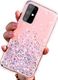 Etui HUAWEI P SMART 2020 Brokat Cekiny Glue Glitter Case różowe 1