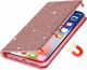 Etui HUAWEI P30 LITE portfel z klapką Flip Magnet Shine Brokat różowe 1