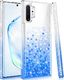 Etui HUAWEI P40 LITE Diamond Liquid Przelewany Brokat niebieskie 1