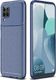 Etui HUAWEI P40 LITE Pancerne Shockproof Carbon Fiber niebieskie 1