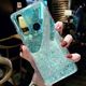 Etui HUAWEI Y5P Brokat Cekiny Glue Glitter Case zielone 5