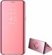 Etui HUAWEI Y6P Clear View Cover z klapką różowe 2