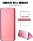 Etui HUAWEI Y6P Clear View Cover z klapką różowe 4