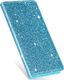 Etui HUAWEI Y6P portfel z klapką Flip Magnet Shine Brokat miętowe 5