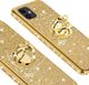 Etui IPHONE 12 Diamond Ring Brokat złoty 2