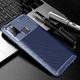 Etui SAMSUNG GALAXY A21S Pancerne Shockproof Carbon Fiber niebieskie 3