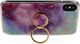 Etui SAMSUNG GALAXY A41 Marble Ring Holder Pierścień fioletowo-niebieskie 3