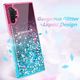 Etui SAMSUNG GALAXY A51 Diamond Liquid Przelewany Brokat różowo-niebieskie 1