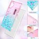 Etui SAMSUNG GALAXY A51 Diamond Liquid Przelewany Brokat różowo-niebieskie 3