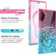 Etui SAMSUNG GALAXY A51 Diamond Liquid Przelewany Brokat różowo-niebieskie 4