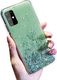Etui SAMSUNG GALAXY A71 Brokat Cekiny Glue Glitter Case zielone 1