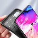Etui SAMSUNG GALAXY A71 Pancerne Shockproof Carbon Fiber czarne 4