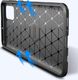 Etui SAMSUNG GALAXY A71 Pancerne Shockproof Carbon Fiber czarne 7