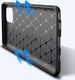 Etui SAMSUNG GALAXY NOTE 10 LITE Pancerne Shockproof Carbon Fiber czarne 13