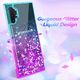 Etui SAMSUNG GALAXY S10 LITE Diamond Liquid Przelewany Brokat niebiesko-fioletowe 2