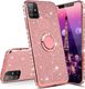 Etui SAMSUNG GALAXY S10 LITE Diamond Ring Brokat różowe 1