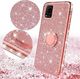 Etui SAMSUNG GALAXY S10 LITE Diamond Ring Brokat różowe 3