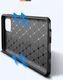 Etui XIAOMI MI NOTE 10 LITE Pancerne Shockproof Carbon Fiber niebieskie 4