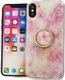 Etui XIAOMI REDMI 9 Marble Ring Holder Pierścień jasny róż 1